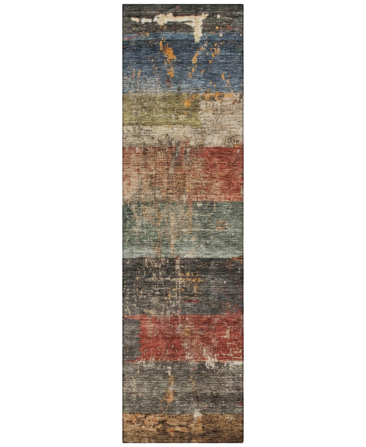 Addison Chantille Machine Washable Acn1198 2'3"x7'6" Runner Area Rug In Moss