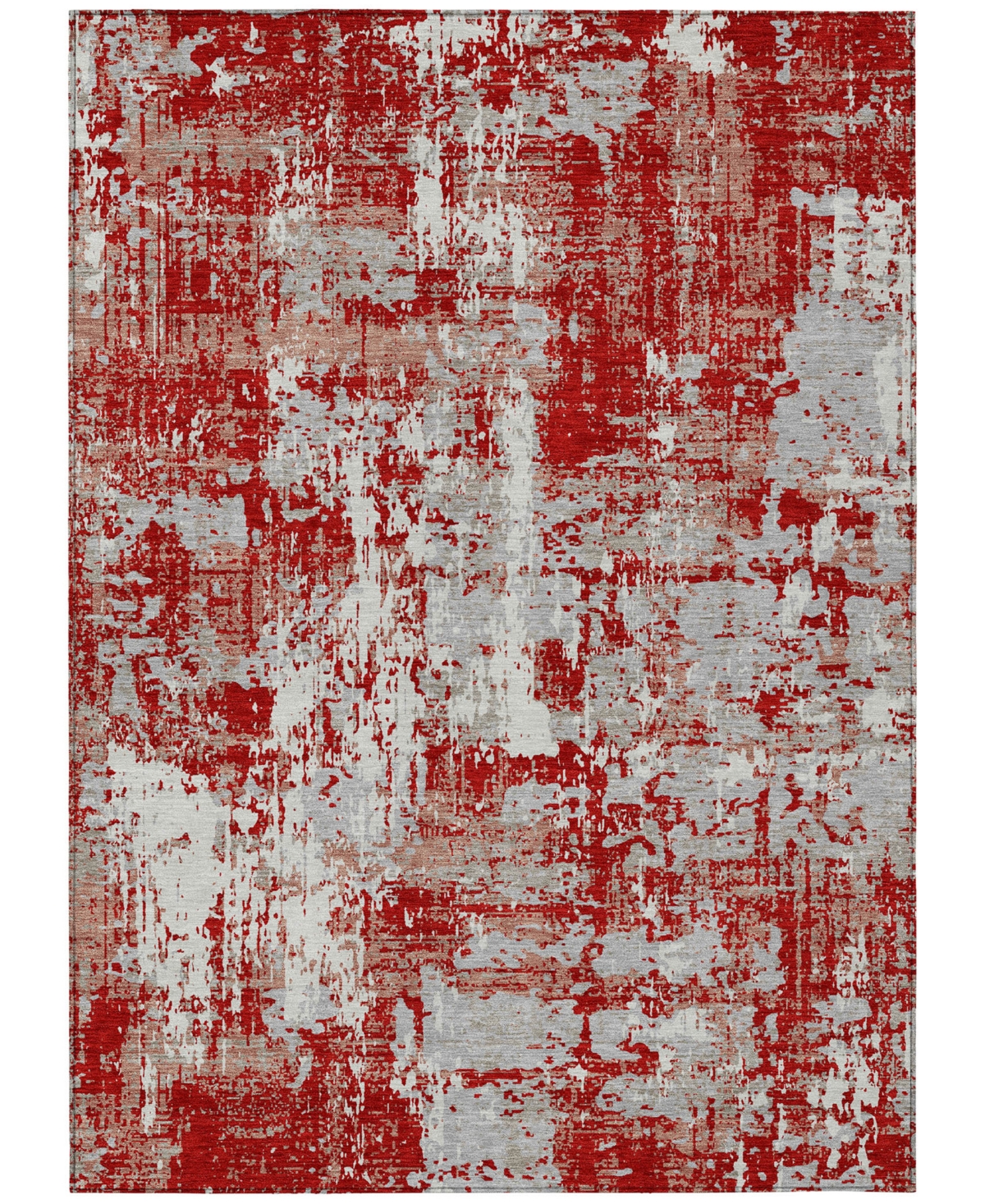 Addison Chantille Machine Washable Acn1008 9'x12' Area Rug In Red