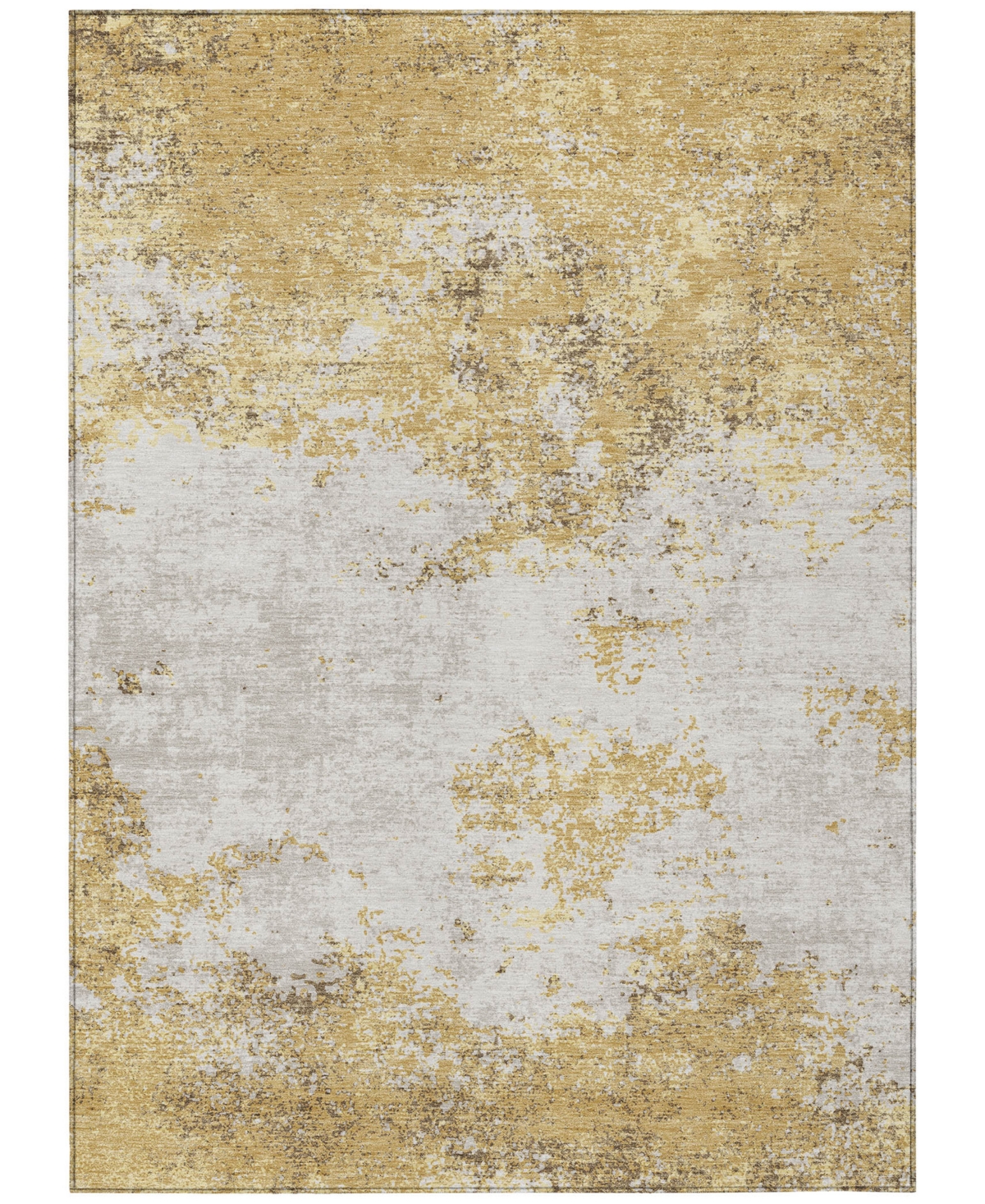 Addison Chantille Mahine Washable Acn1027 5'x7'6" Area Rug In Gold