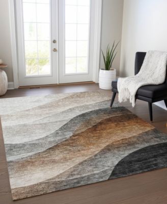 Addison Chantille Machine Washable Acn1176 Rug Collection In Khaki