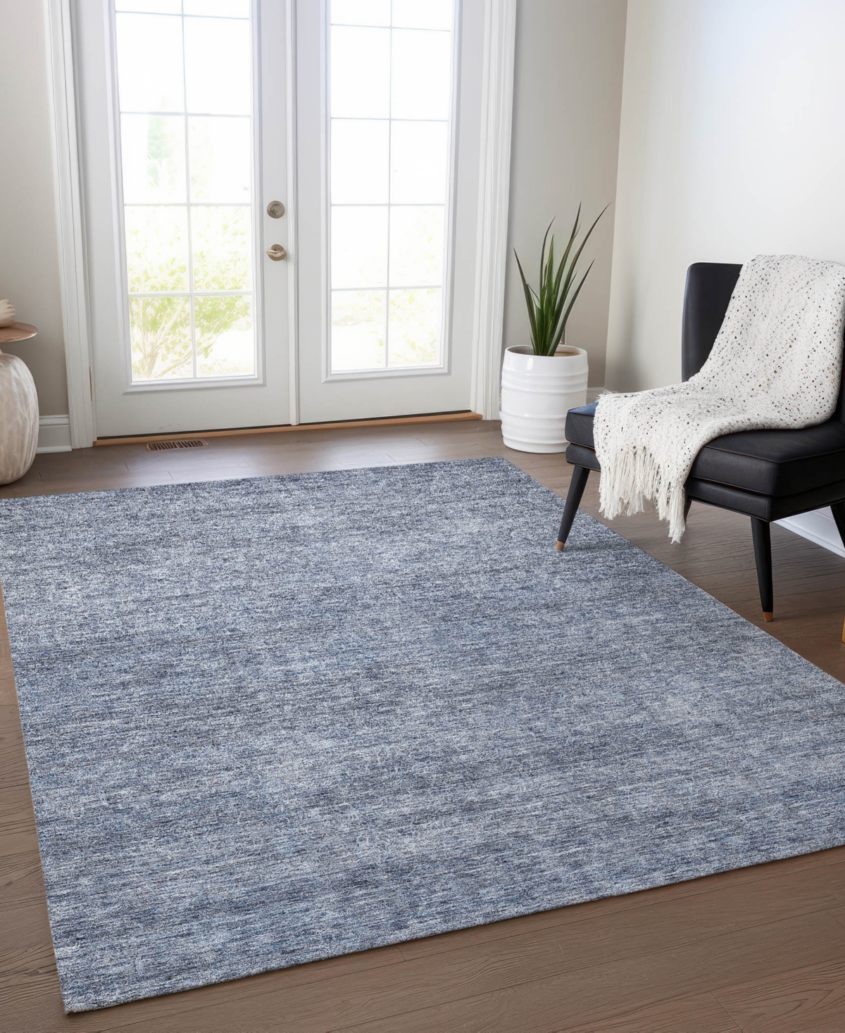 Addison Chantille Machine Washable Acn1163 9'x12' Area Rug In Mist