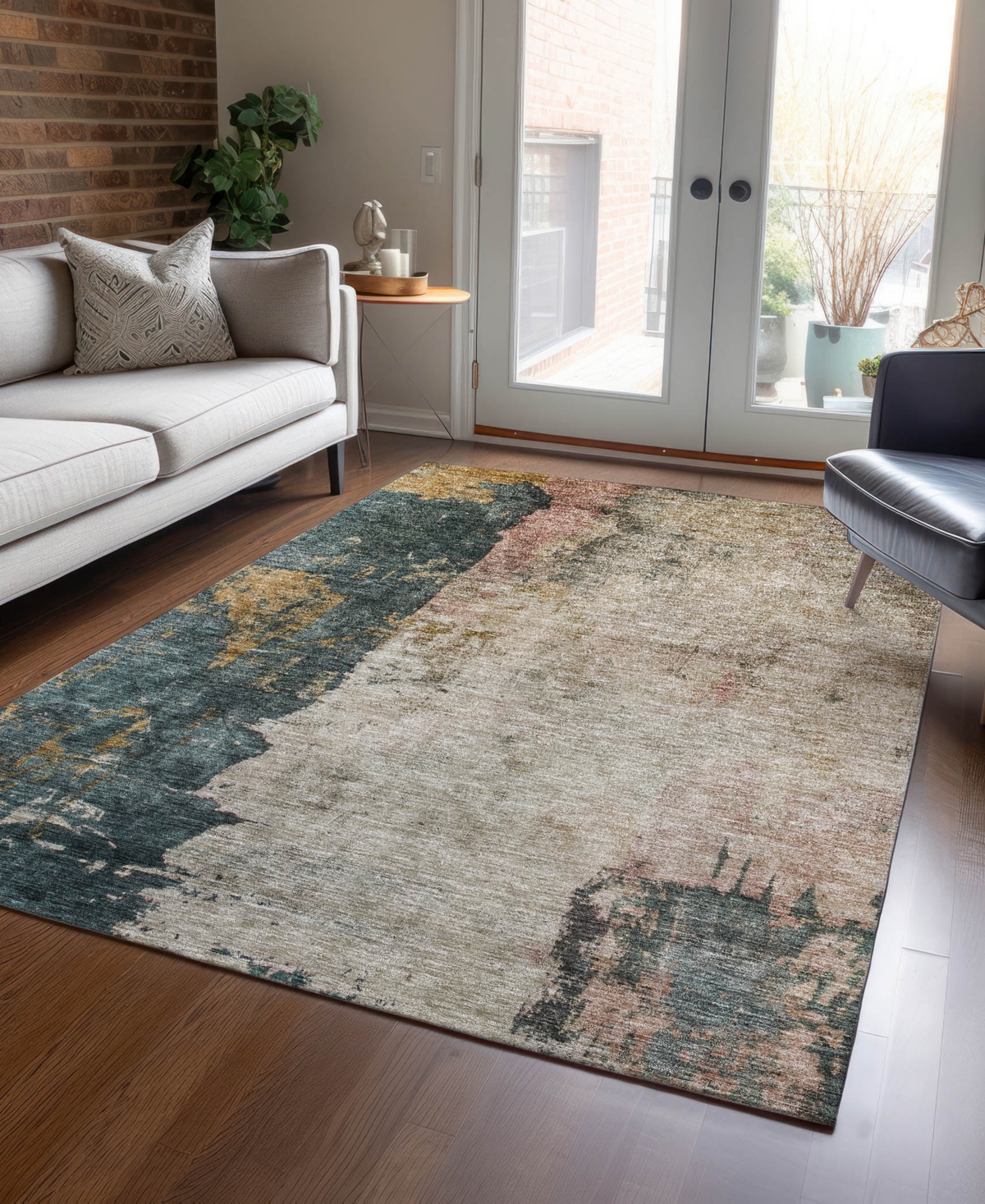 Addison Chantille Machine Washable Acn1207 8'x10' Area Rug In Taupe