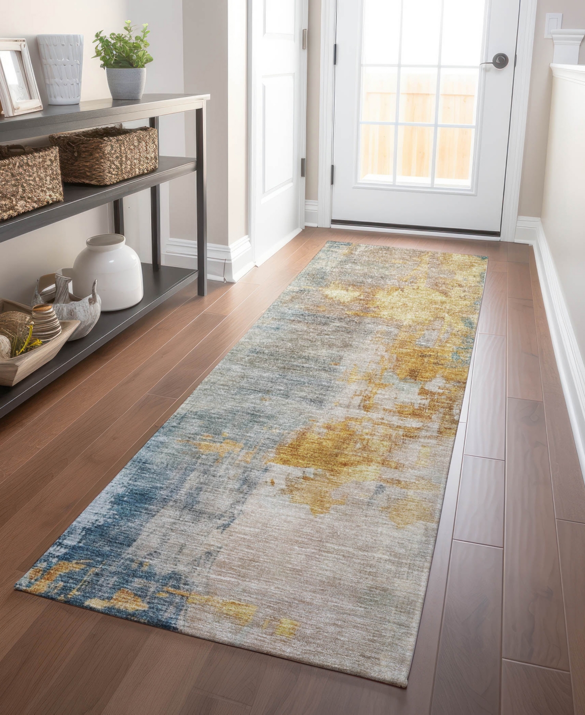 Addison Chantille Machine Washable Acn1160 2'3"x7'6" Runner Area Rug In Ivory