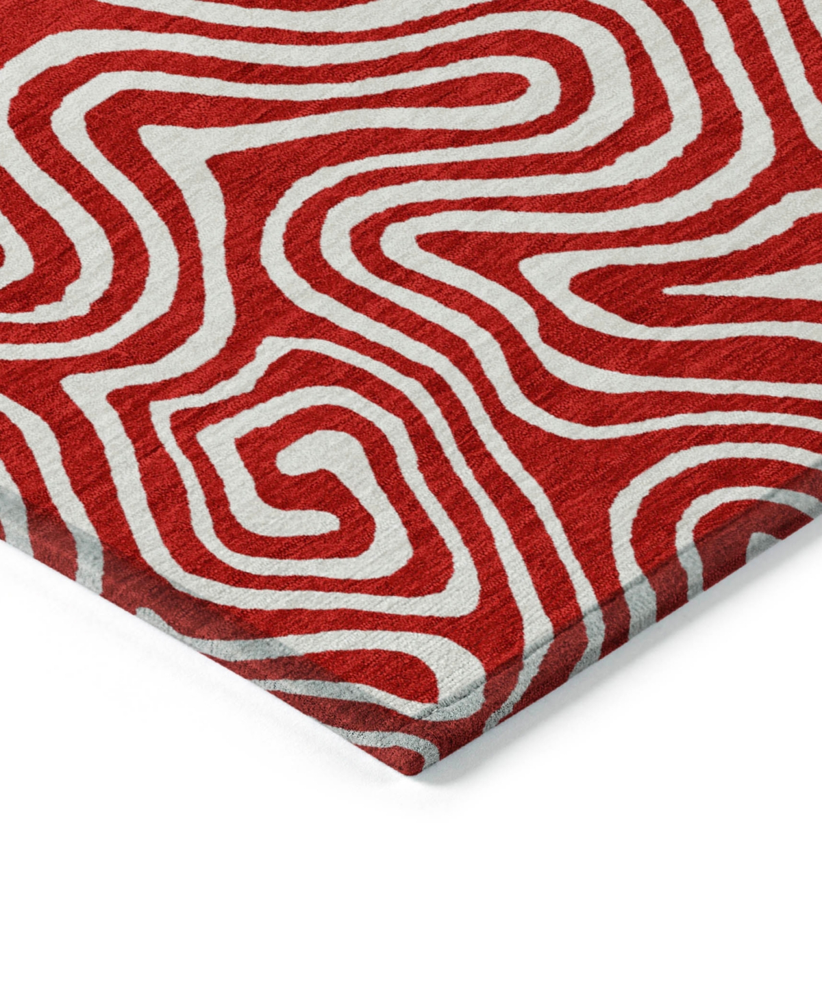 Addison Chantille Mahine Washable Acn1030 5'x7'6" Area Rug In Red