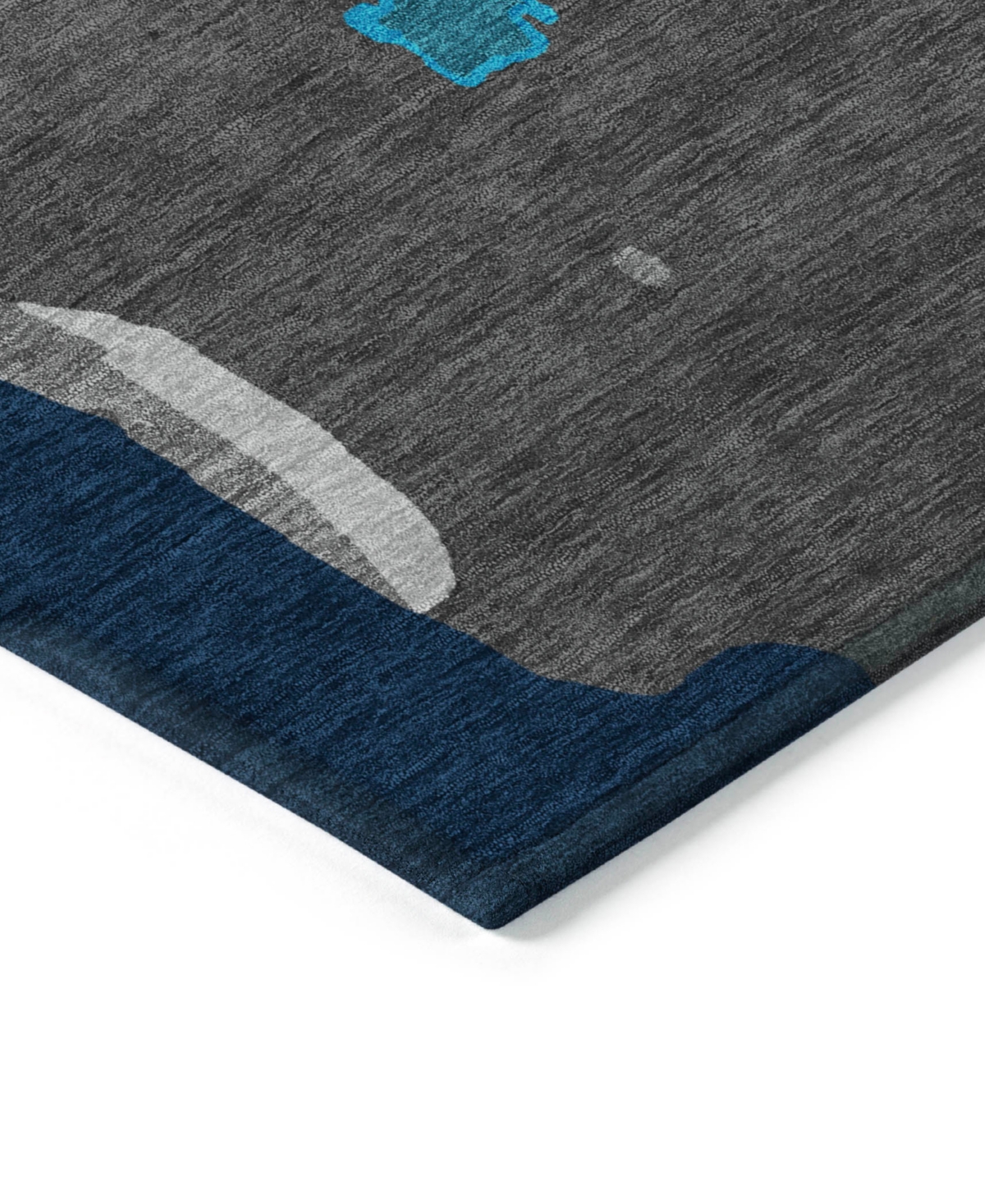 Addison Chantille Mahine Washable Acn1028 5'x7'6" Area Rug In Charcoal