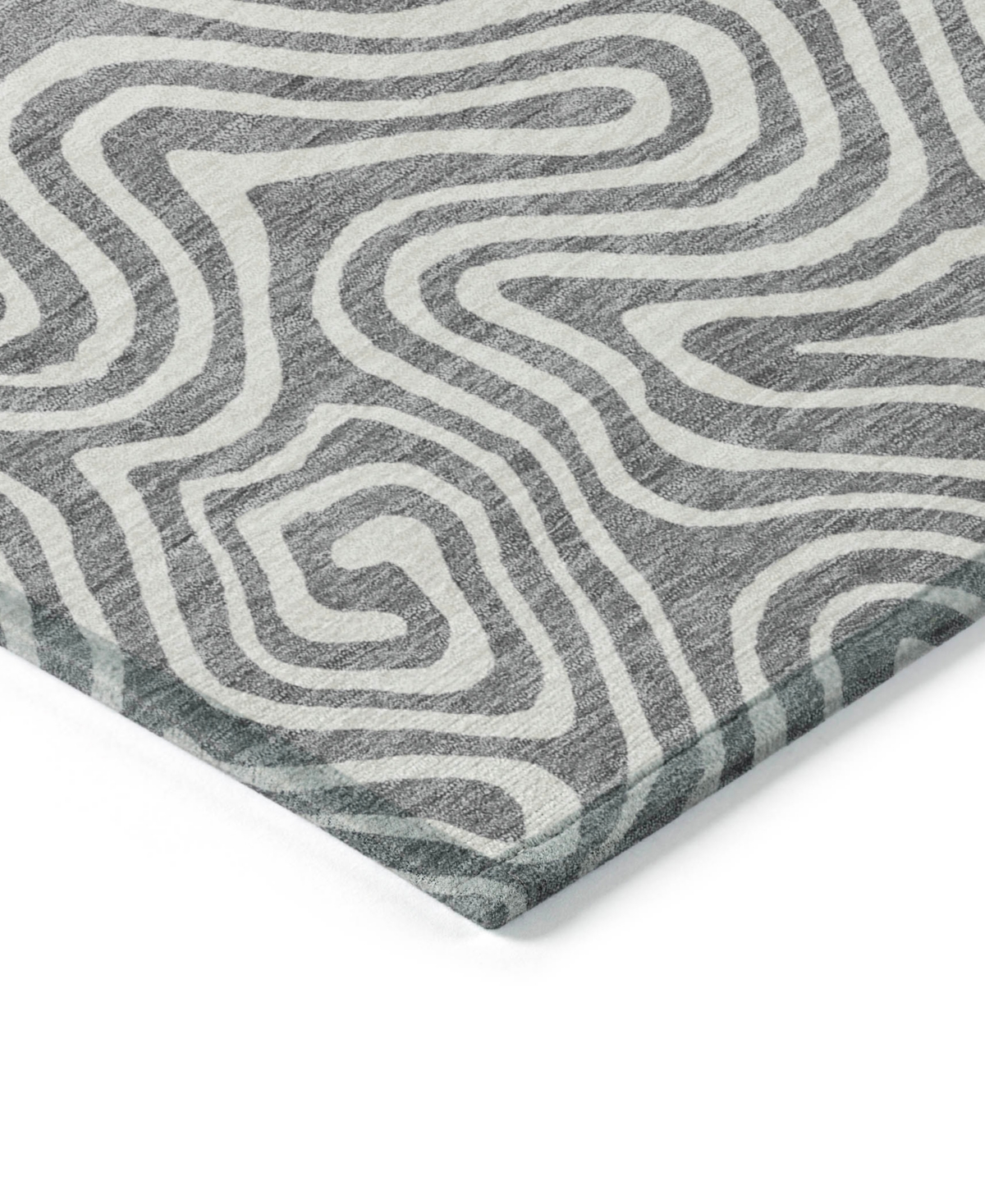 Addison Chantille Mahine Washable Acn1030 8'x10' Area Rug In Gray