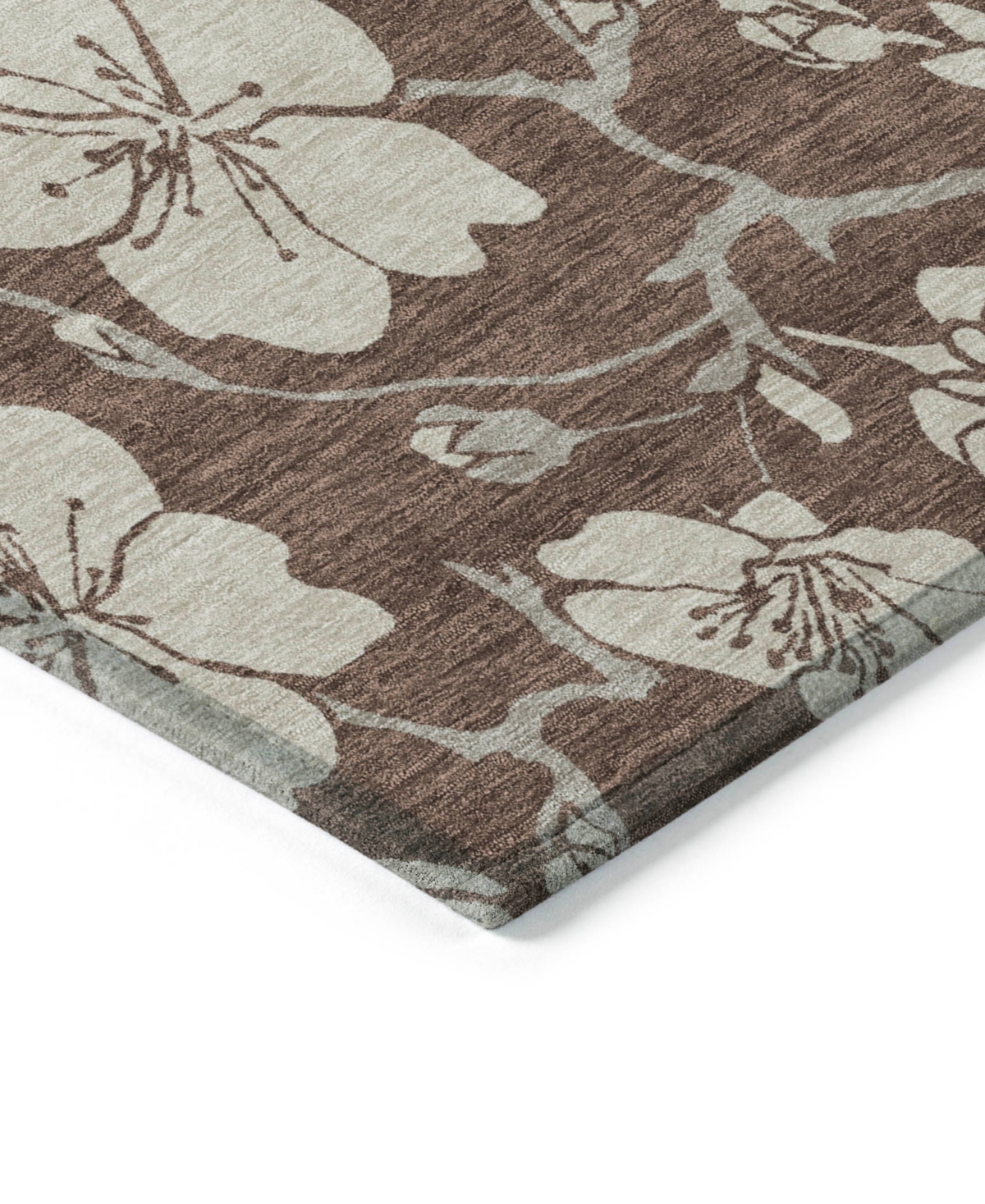 Addison Chantille Mahine Washable Acn1032 8'x10' Area Rug In Brown