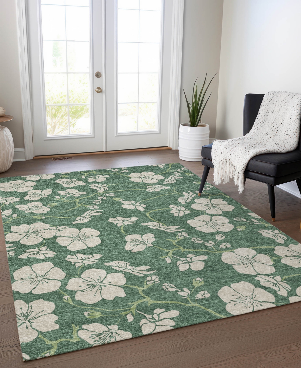 Addison Chantille Mahine Washable Acn1034 3'x5' Area Rug In Sage