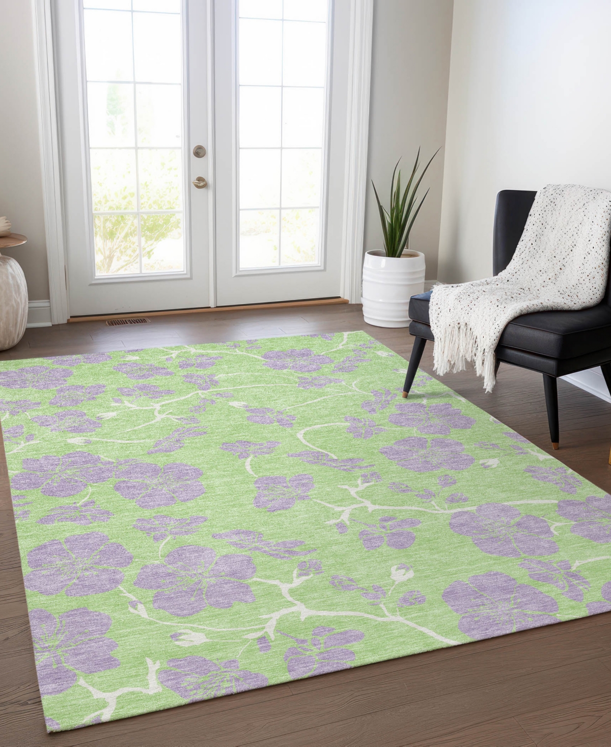 Addison Chantille Mahine Washable Acn1034 9'x12' Area Rug In Mint