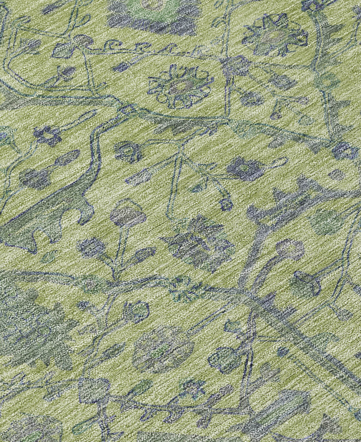 Addison Chantille Machine Washable Acn1131 10'x14' Area Rug In Lime