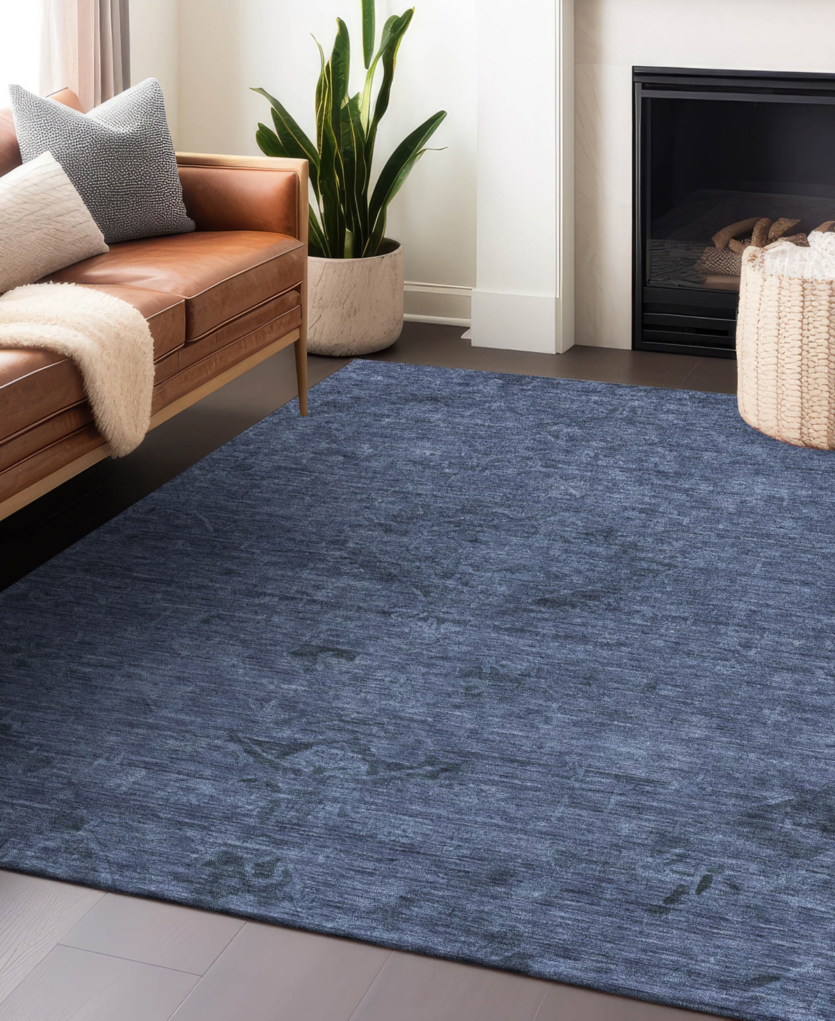 Addison Chantille Machine Washable Acn1111 3'x5' Area Rug In Navy