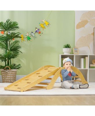 4 In 1 Toddler Indoor Climbing Toy Set with Arch, Ramp & Cushion