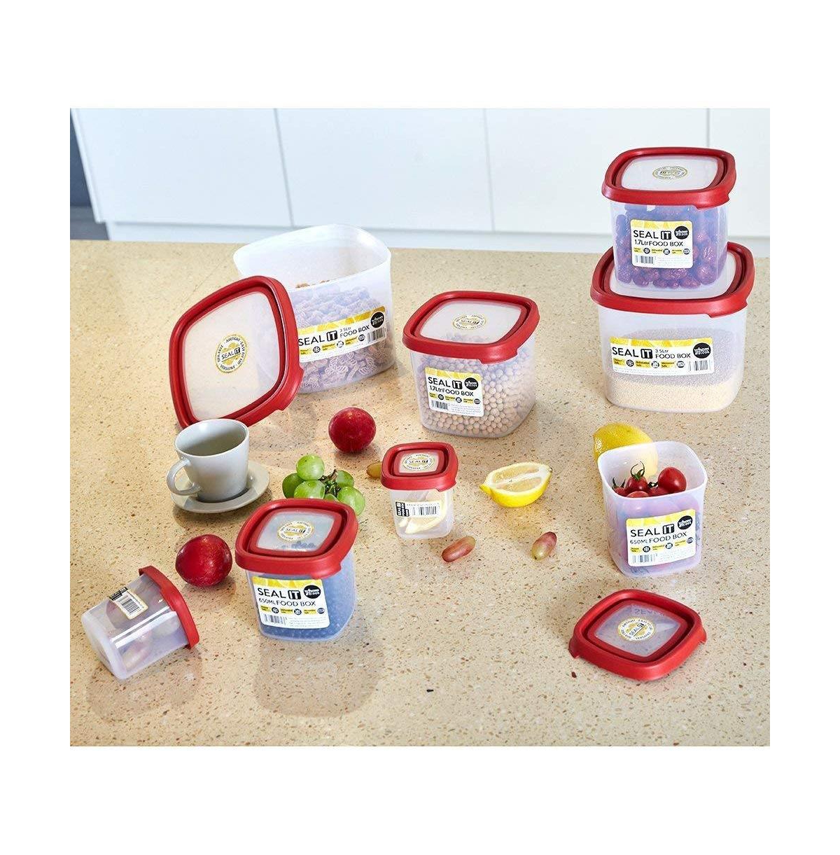 Slickblue 16-Piece Food Storage Container Set with Easy-Find Lids for Kitchen Organization