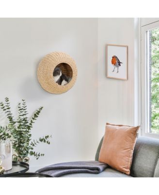 Wall Mounted Cat Condo with Washable Cushion,