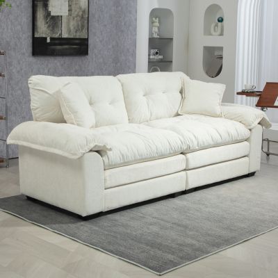 Chenille Recliner Loveseat