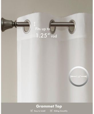 Cecily Burnout Printed Sheer Window Curtain, 95 inches long Single Sheer Curtain Panel, Width 50 curtains sheer for Bedroom and Living Room, Easy To Hang, Fits up to 1.25" Diameter Rod Mauve sheer curtains