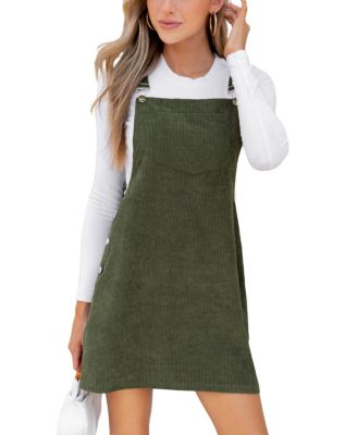 Women's Corduroy Square Neck Skirtalls