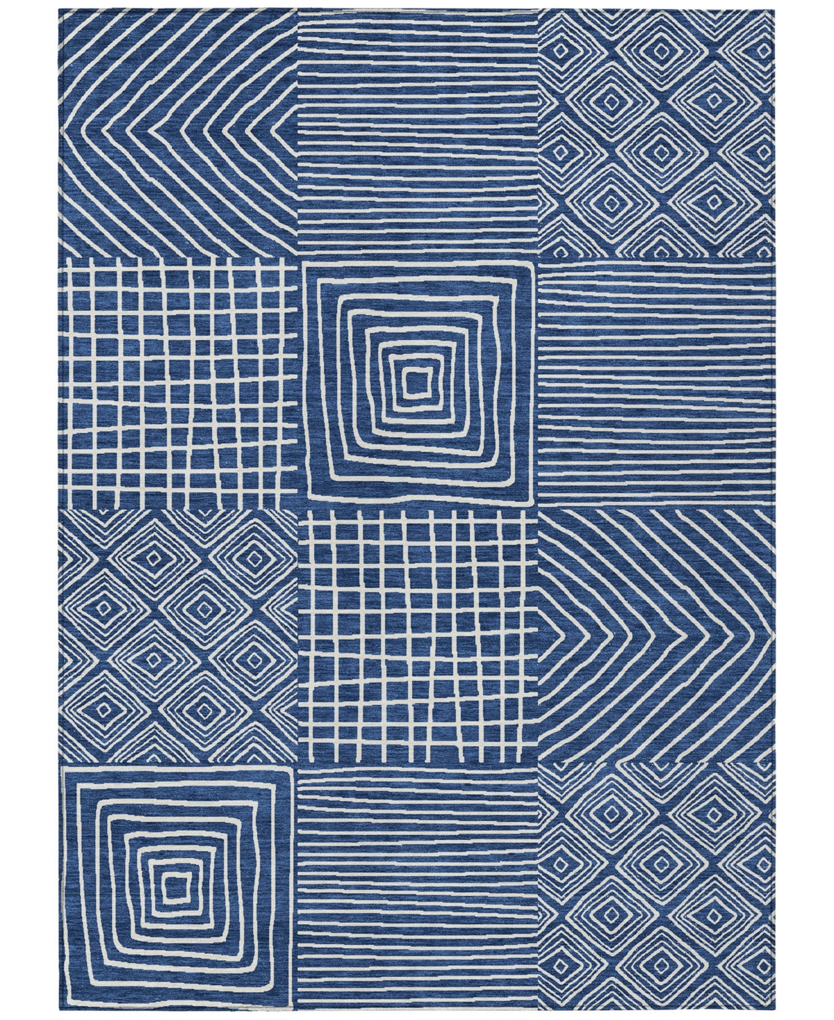 Addison Chantille Machine Washable Acn1044 3'x5' Area Rug In Navy