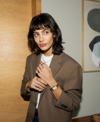 Women's Raquel Three-Hand Date Gold-Tone Stainless Steel Watch, 26mm