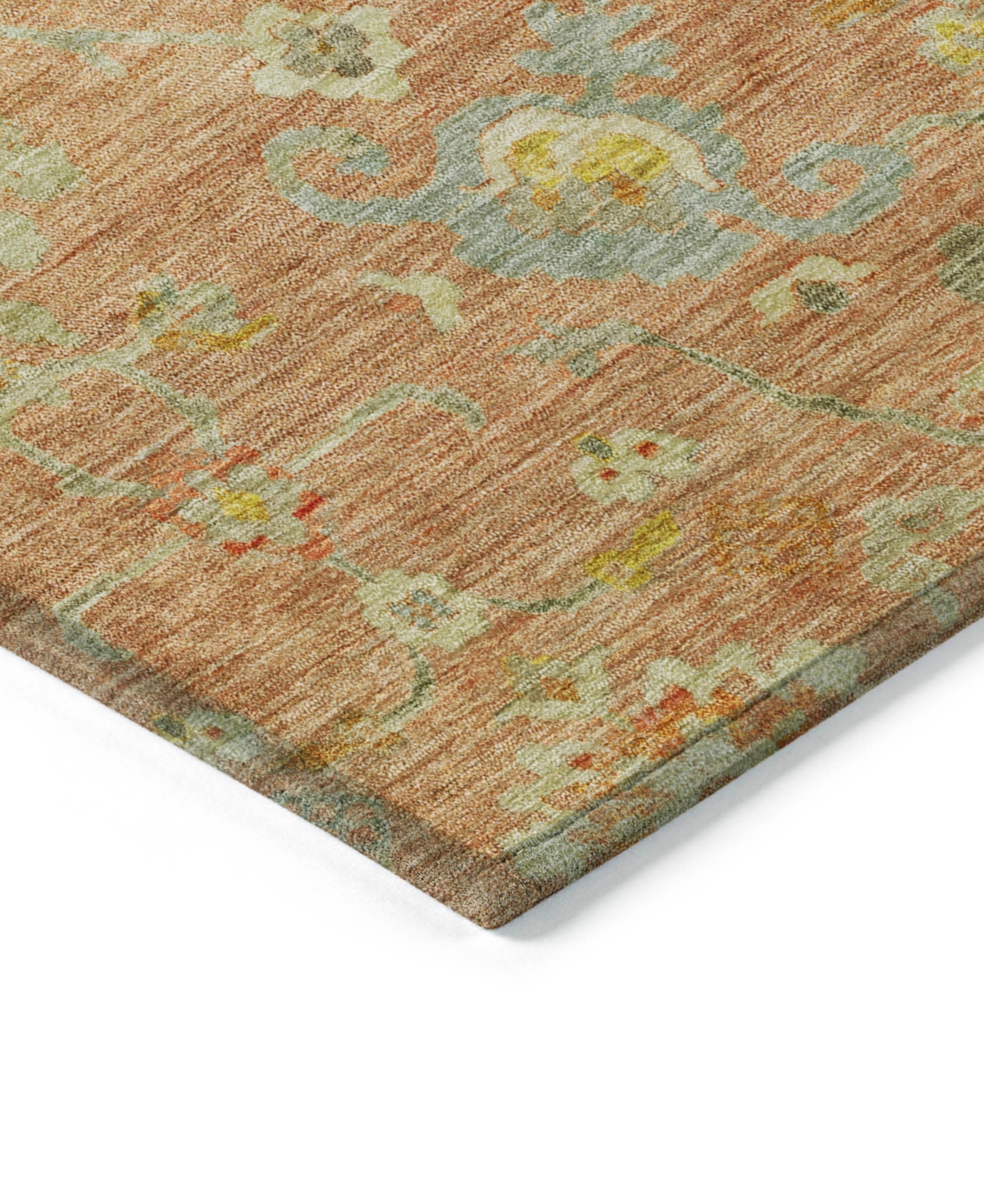 Addison Chantille Machine Washable Acn1107 9'x12' Area Rug In Coral