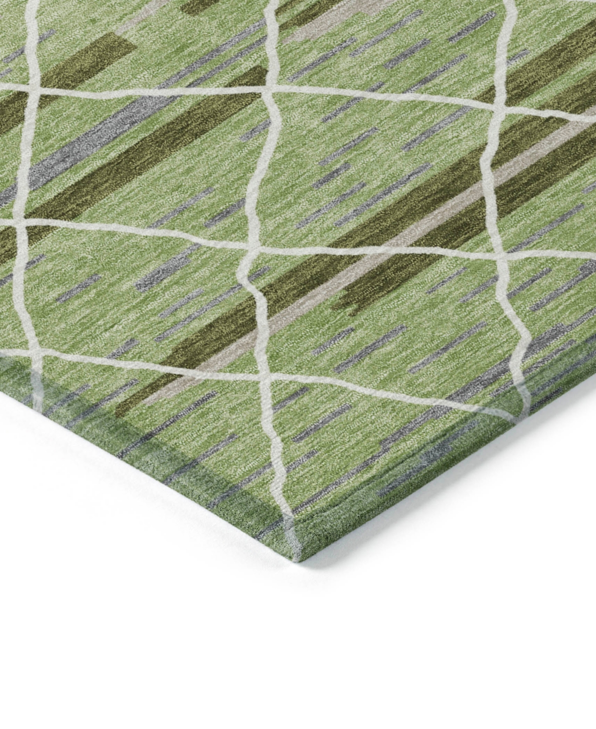 Addison Chantille Machine Washable Acn1025 9'x12' Area Rug In Grass