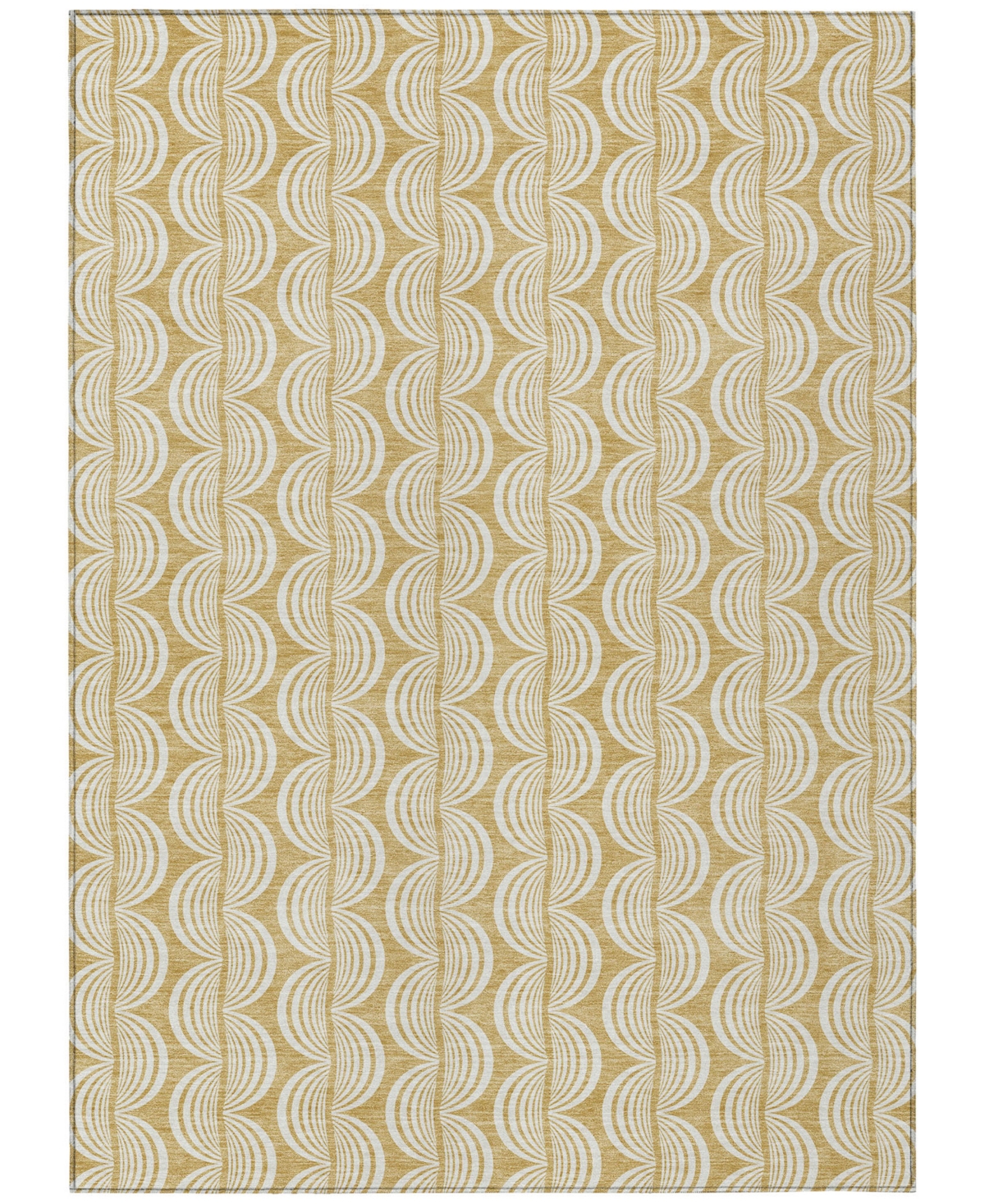 Addison Chantille Mahine Washable Acn1055 5'x7'6" Area Rug In Gold