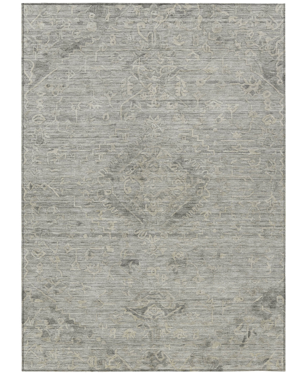 Addison Chantille Machine Washable Acn1111 8'x10' Area Rug In Charcoal