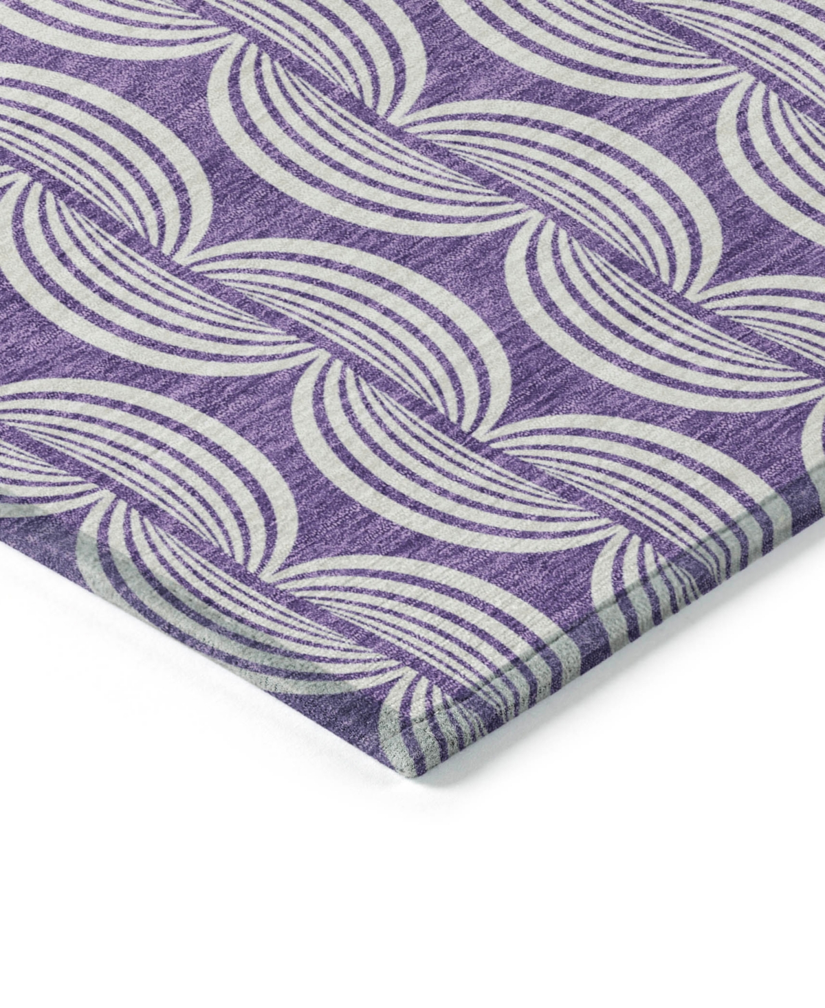 Addison Chantille Mahine Washable Acn1055 2'3"x7'6" Runner Area Rug In Purple