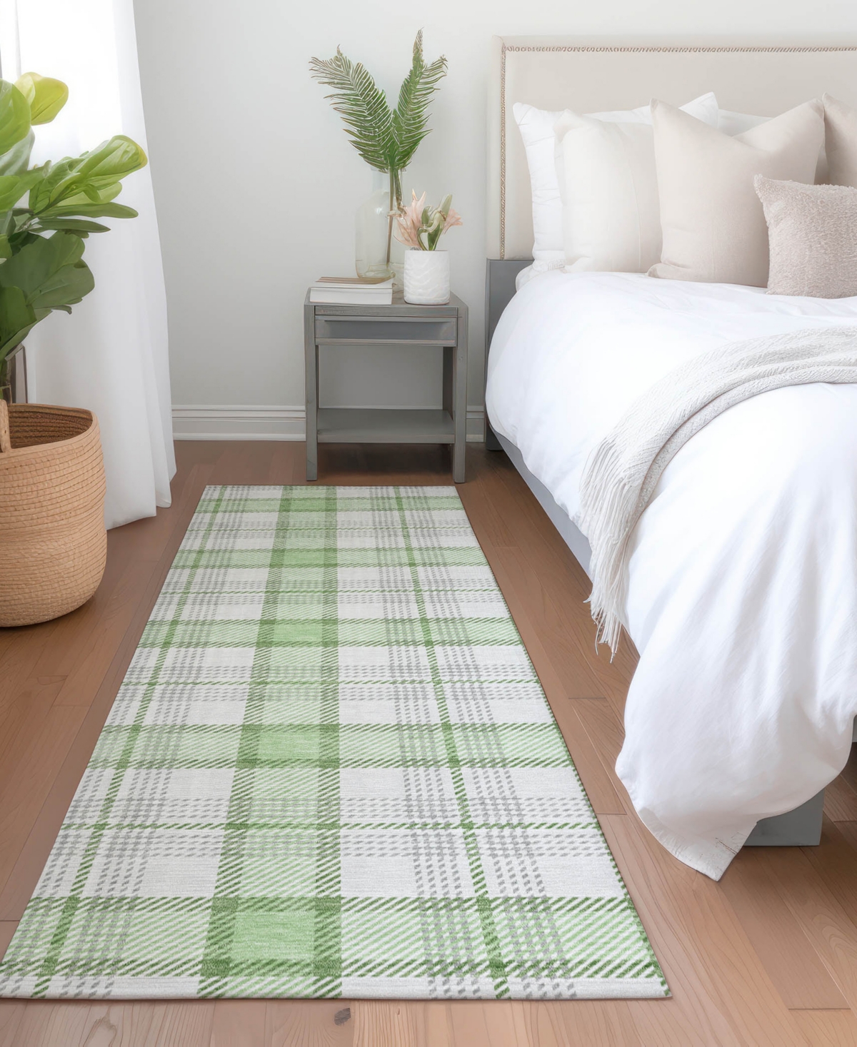 Addison Chantille Mahine Washable Acn1052 2'3"x7'6" Runner Area Rug In Mint