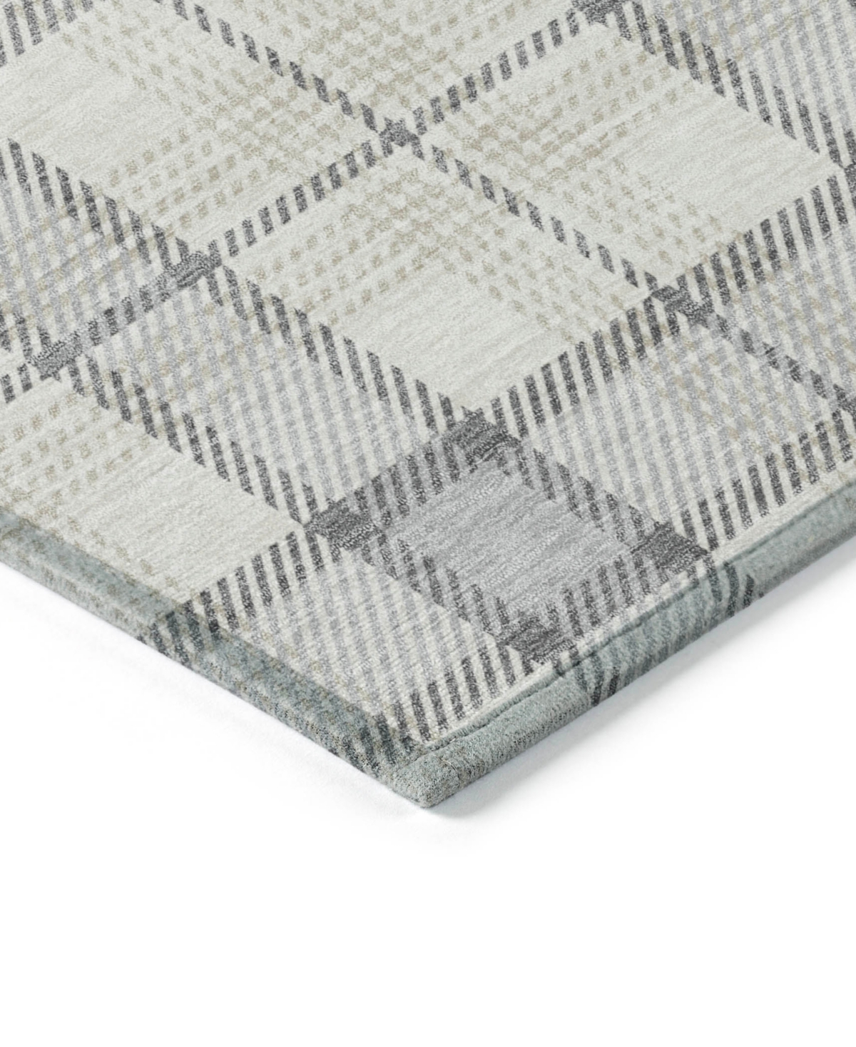Addison Chantille Mahine Washable Acn1052 2'3"x7'6" Runner Area Rug In Silver