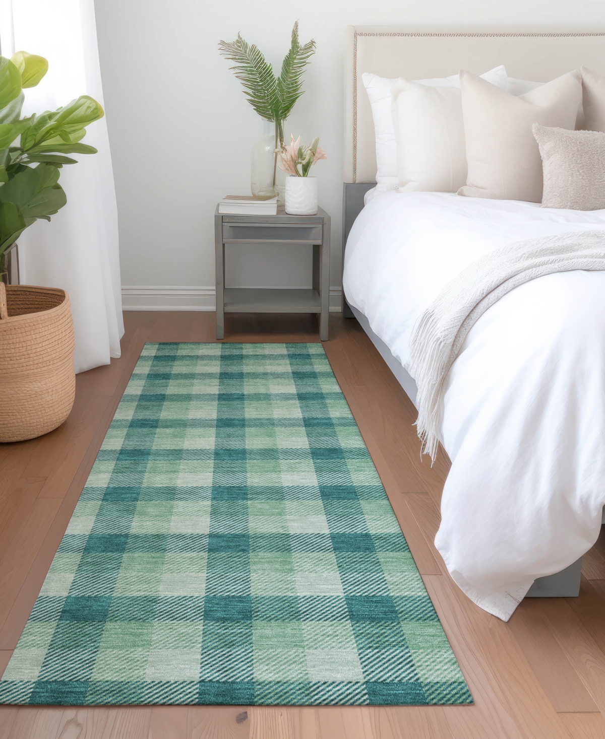 Addison Chantille Mahine Washable Acn1053 2'3"x7'6" Runner Area Rug In Mint