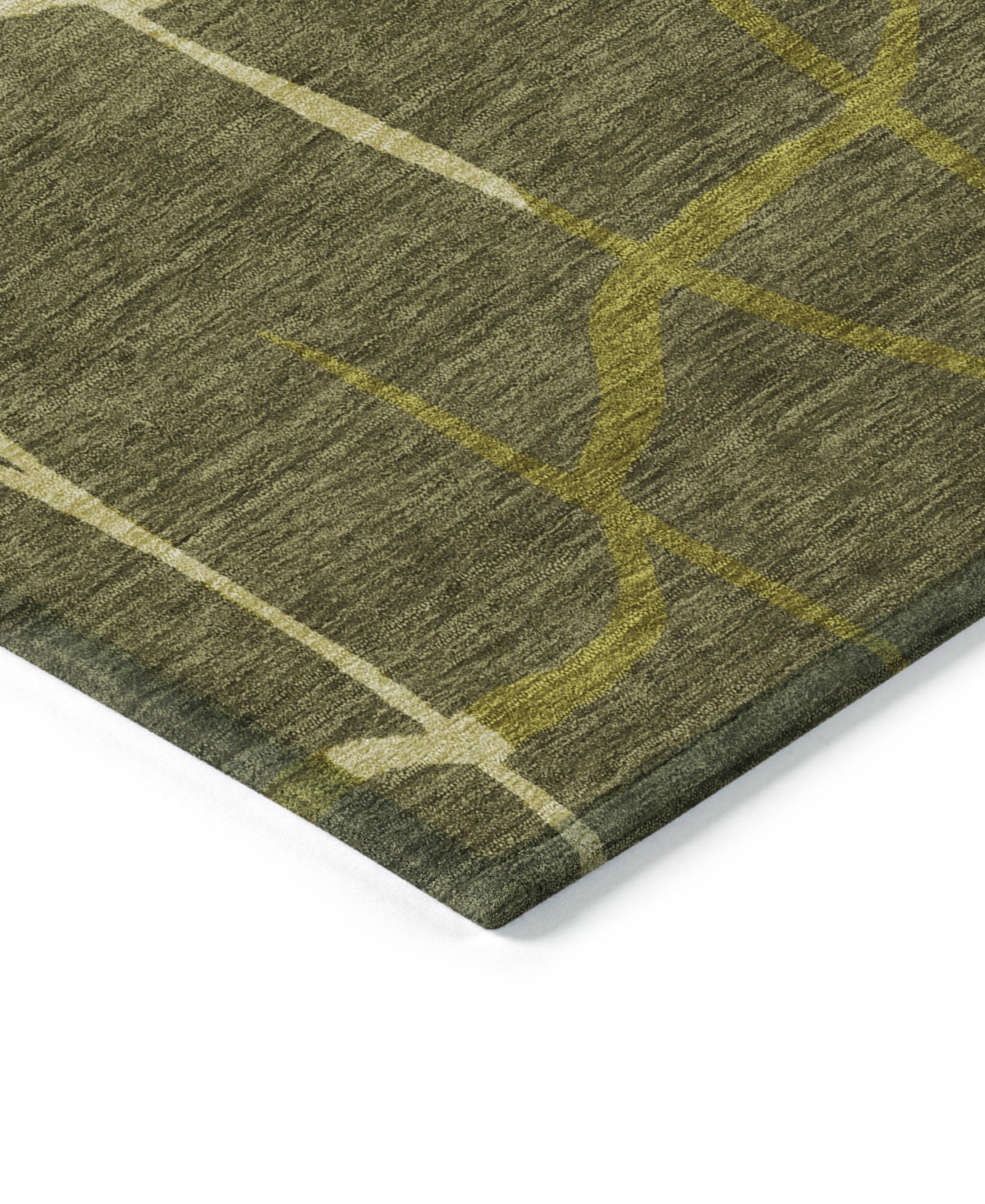 Addison Chantille Mahine Washable Acn1049 2'3"x7'6" Runner Area Rug In Olive