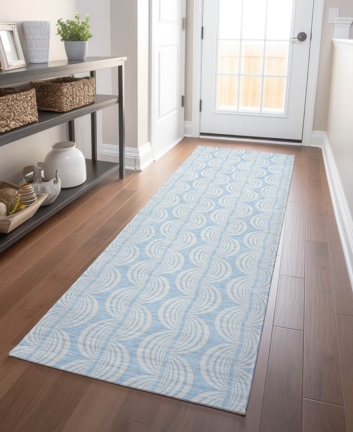 Addison Chantille Mahine Washable Acn1056 2'3"x7'6" Runner Area Rug In Mist