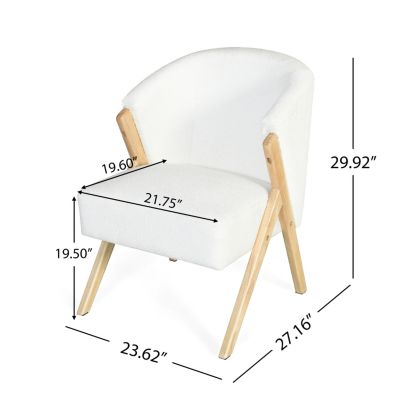Modern Accent Chair with Wood Frame