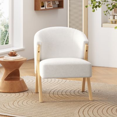 Modern Accent Chair with Wood Frame