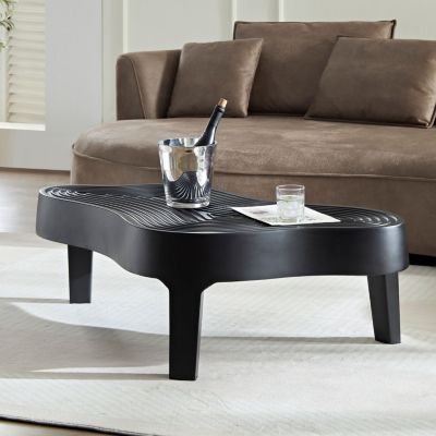 47.24'' Fiberglass Coffee Table for Living Room