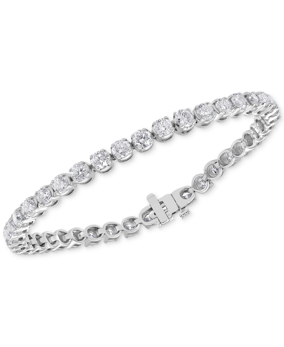 MACY'S DIAMOND LINK BRACELET (8 CT. T.W.) IN 14K WHITE GOLD 