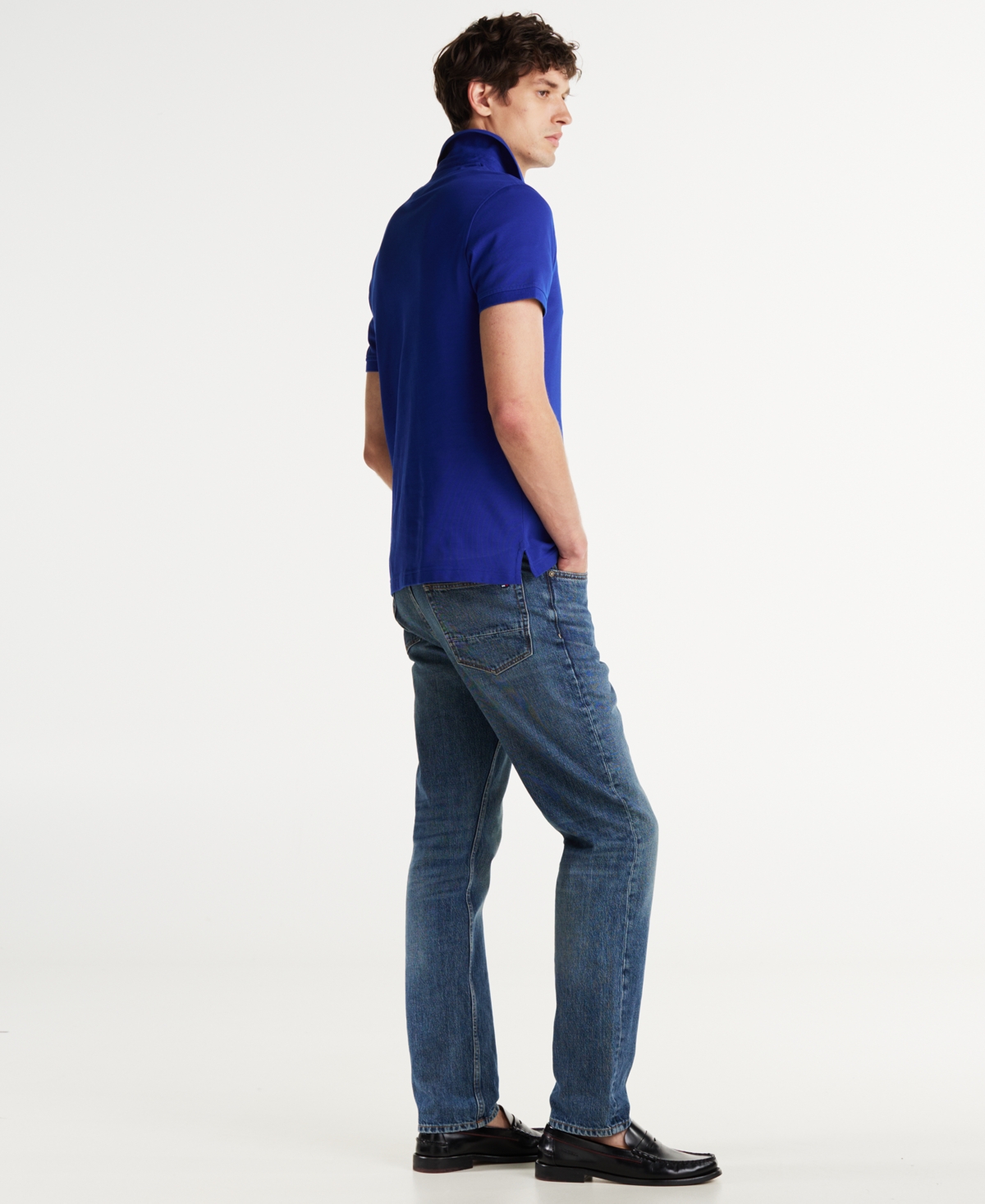 Tommy Hilfiger Men's Cotton Classic Fit 1985 Polo In Wedge Blue