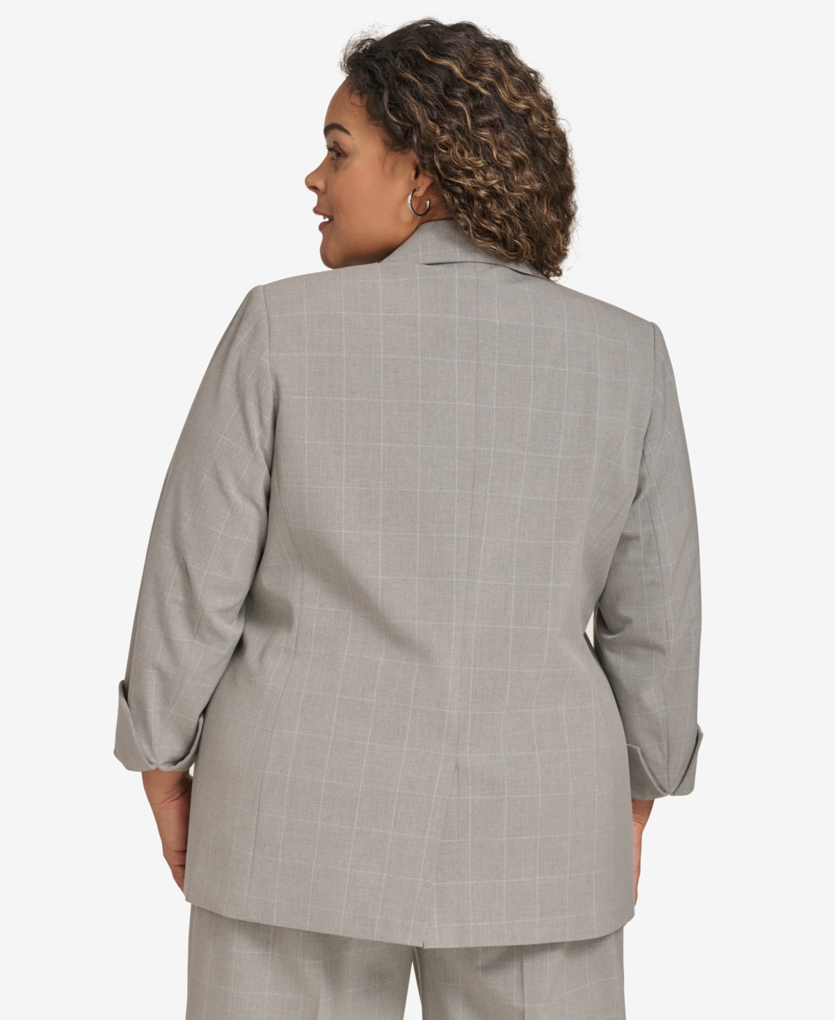 CALVIN KLEIN PLUS SIZE OPEN-FRONT BLAZER 