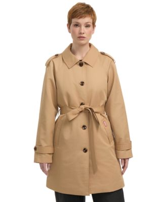 Hunter - Women's Coated Gabardine Trench Jacket