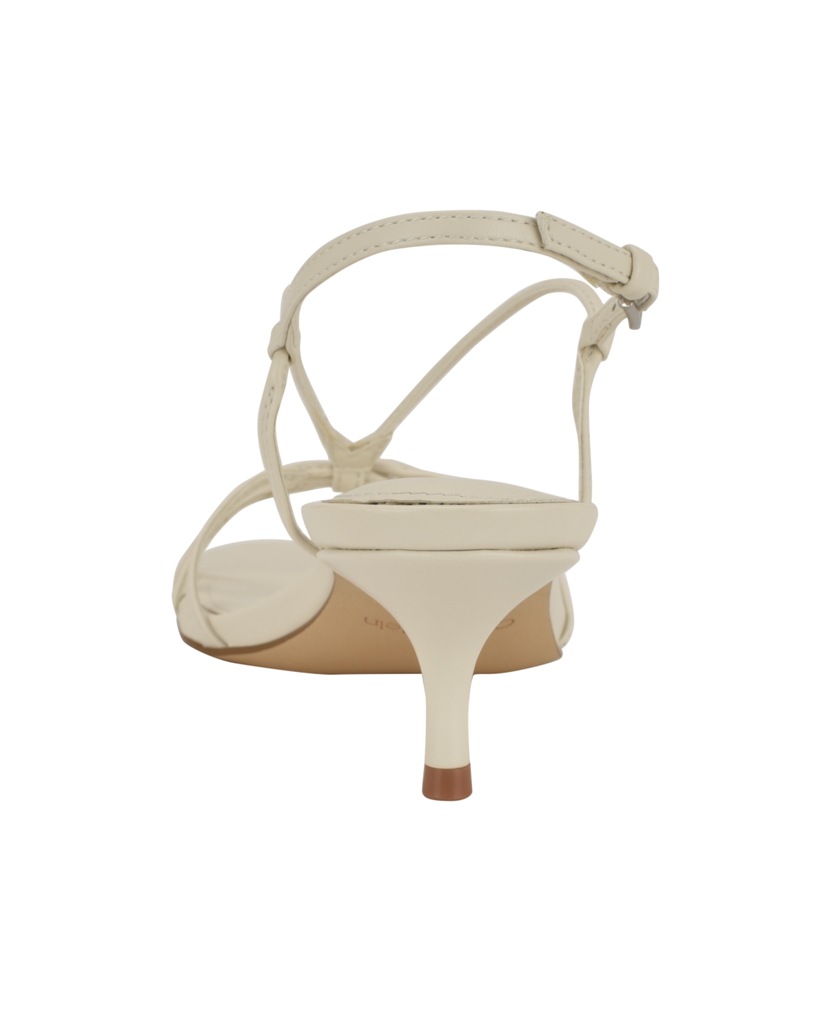 Calvin Klein Poeta 2 Strappy Sandal In Ivory