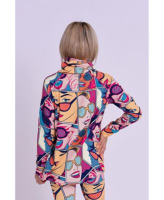 Clothing Women's High Neck Baselayer Top - Comic Book Candy