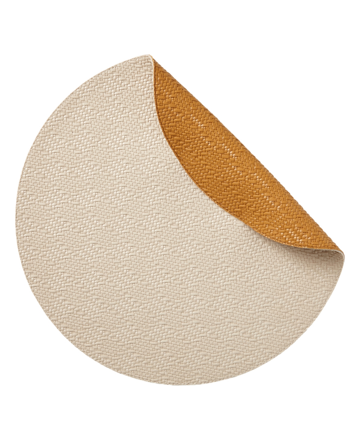 Mode Living Willow Placemat, Set Of 4 In Pearl And Honey