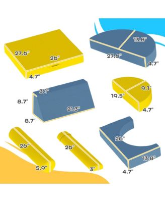 Kids Foam Climbing Blocks, 14 Pcs Climbing Toys for Toddlers,