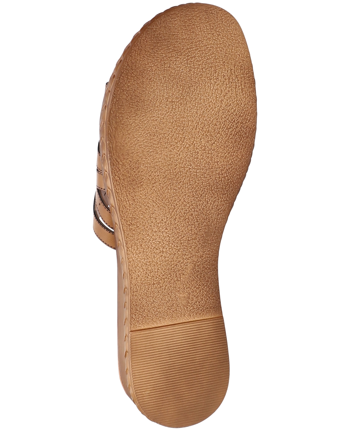 Shop Easy Street Women's Edda Wedge Heel Sandals In Cognac