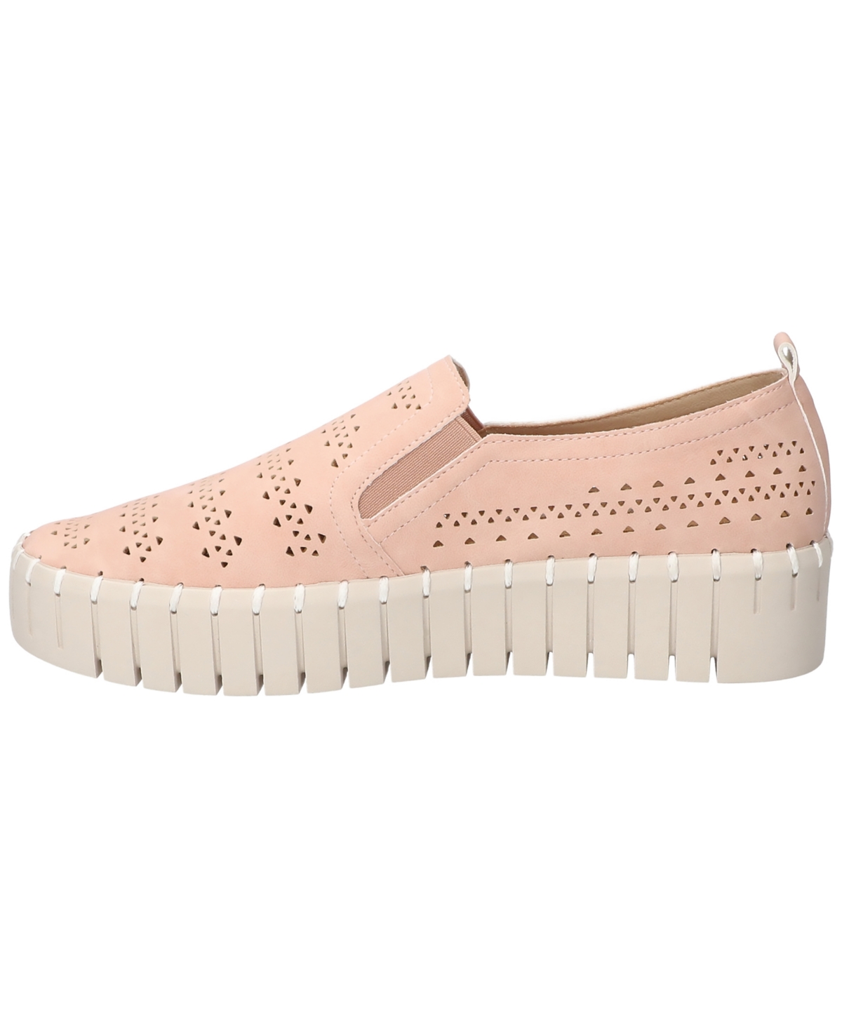 Shop Easy Street Women's Peppy Slip-on Platform Sneakers In Blush