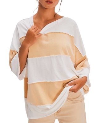 Free People - Women's Maddie Cotton Wide-Stripe Tee