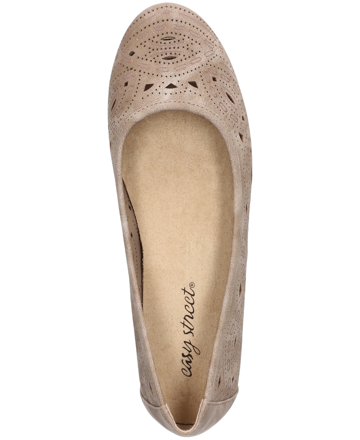 EASY STREET WOMEN'S JACKIE SLIP-ON BALLET FLATS 