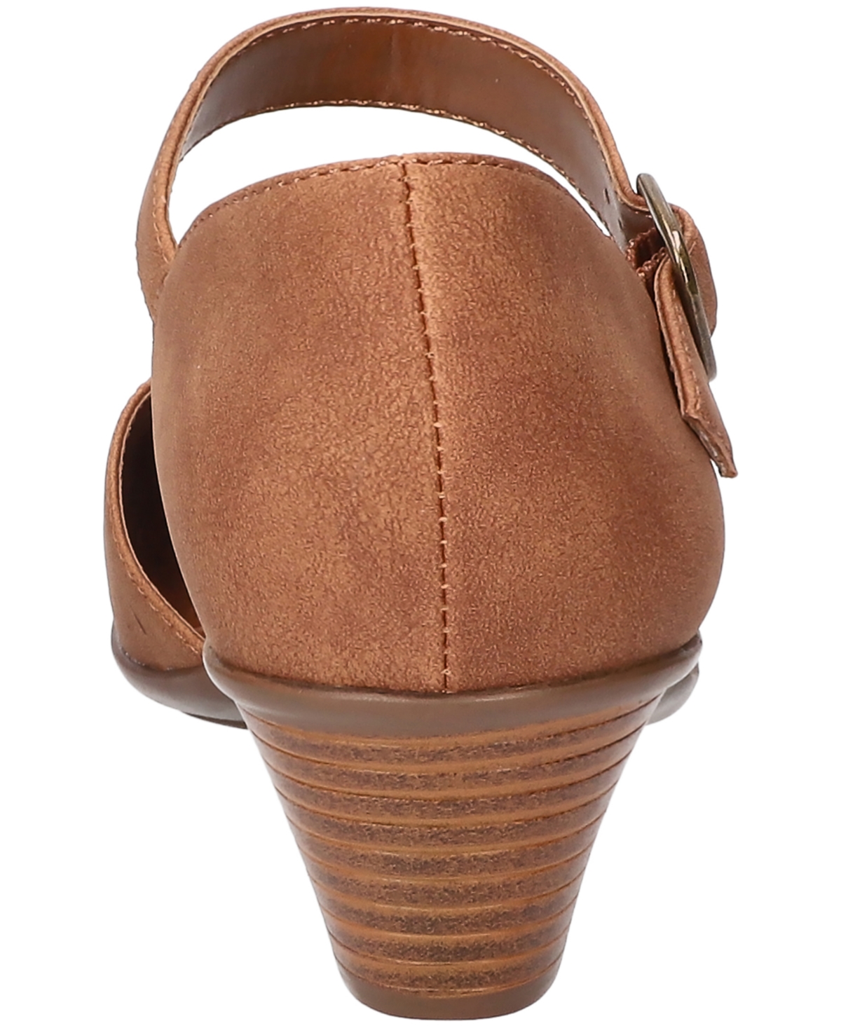 Shop Easy Street Women's Justina Block Heel Sandals In Tan