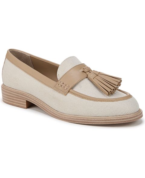 Женские туфли Franco Sarto Carolyn Low Profile Tassel, цвет: Бежевый холщовый / Искусственная кожа